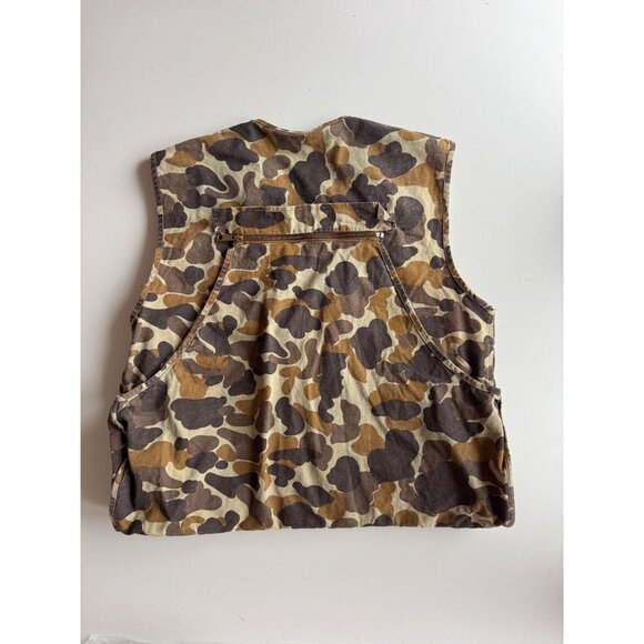 Men's Vintage GAMEHIDE Camo Insulated Duck Hunting Vest, Size M - Picture 5 of 12